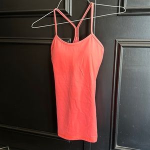 Lululemon Power Y Tank Size 2 color orange